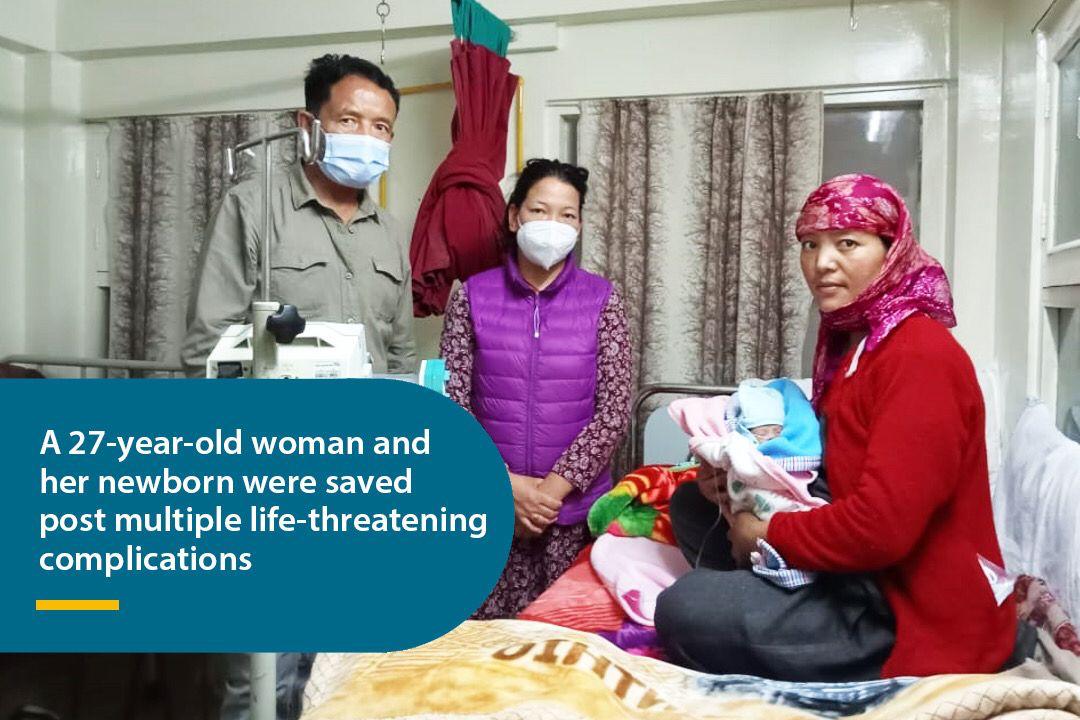 A case of sheer dedication, commitment and humane approach by Apollo TeleHealth Staff and Doctors in Himachal Pradesh – A 27-year-old woman and her newborn were saved post multiple life-threatening complications