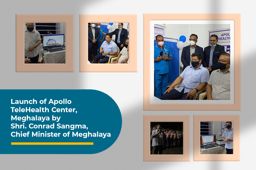 Launch of Apollo TeleHealth Center, Meghalaya by Shri. Conrad Sangma, Chief Minister of Meghalaya