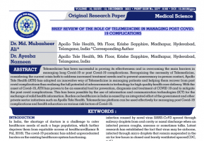Brief review of the role of telemedicine in managing post covid-19 complications