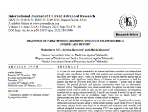 Diagnosis Of Parathyroid Adenoma Through Telemedicine