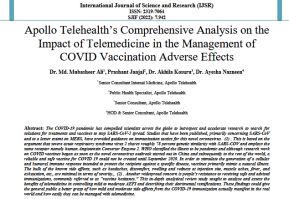 Apollo Telehealth’s Comprehensive Analysis on the Impact of Telemedicine in the Management of COVID Vaccination Adverse Effects